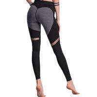 Women High Waist Tight Gym Sport Workout Fitness Butt Lift Yoga Pants PU--0001
